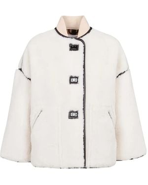 Ba&sh Maury Button Trim Jacket - White