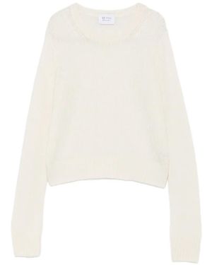 Be You Ribbed-Trim Sweater - White