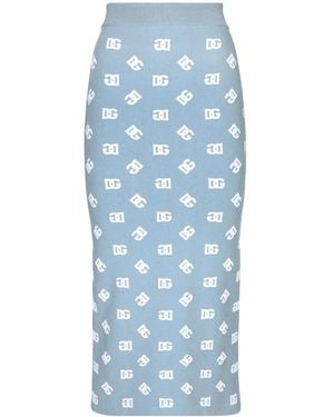 Dolce & Gabbana Gonna Con Stampa - Blu