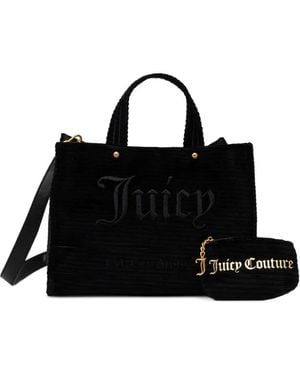 Juicy Couture コーデュロイ ハンドバッグ - ブラック