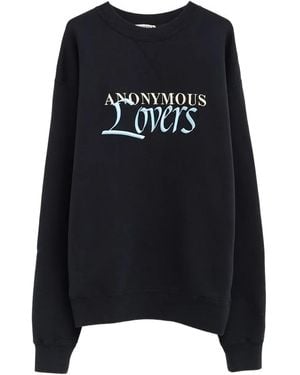 JW Anderson Embroidered Crew-Neck Sweatshirt - Black