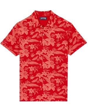 Vilebrequin Flower-Print Polo Shirt - Red