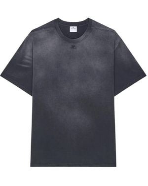 Courreges Oversized Solarized T-Shirt - Blue