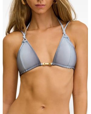 Cult Gaia Bikini Anoki Triangular - Azul