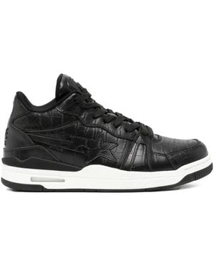 A Bathing Ape Star-Embellished Trainers - Black