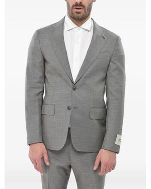 Corneliani Single-Breasted Flap-Pocket Suit - Grey