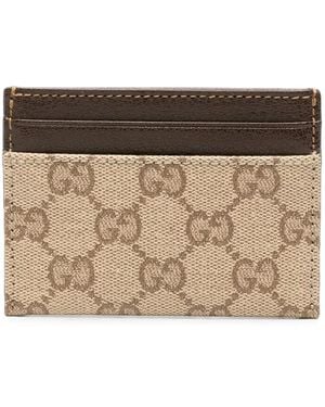 Gucci Kartenetui Aus Gg Canvas - Natur
