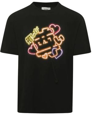 Doublet Neon-Paint T-Shirt - Black