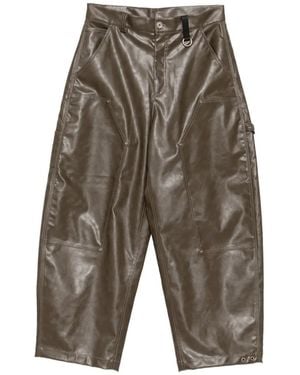 TEAM WANG design Reset Wide-Leg Trousers - Grey
