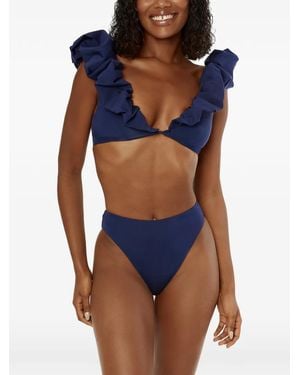 Maygel Coronel Cressa Ruffled Bikini - Blue