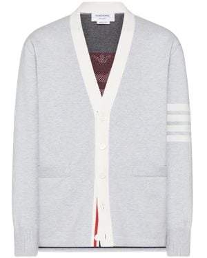 Thom Browne Gestreept Intarsia Vest - Wit