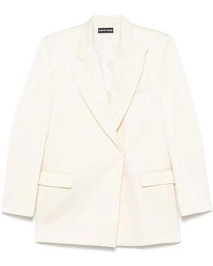 David Koma Blazer En Satin - Neutre