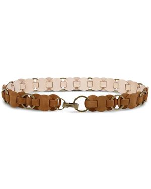 Isabel Marant Ceinture Lota En Cuir - Blanc