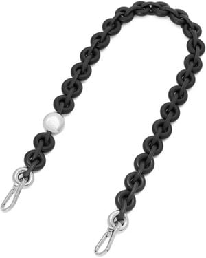 Loewe Cadena con anilla de cuero - Negro