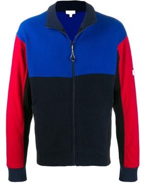 KENZO Colour Block Knit Jacket - Blue