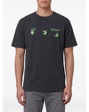 Off-White c/o Virgil Abloh Bacco Arrow Skate Cotton T-Shirt - Black