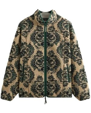 Kith Damask Floral Sherpa Jacket - Green