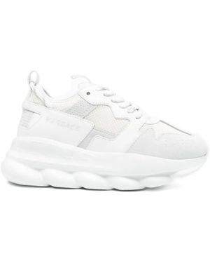 Versace Chain Reaction Sneakers - White