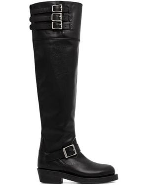 Polo Ralph Lauren 39Mm Buckle Strap Boots - Black