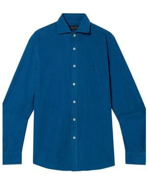 Brooks Brothers Corduroy Spread-Collar Shirt - Blue
