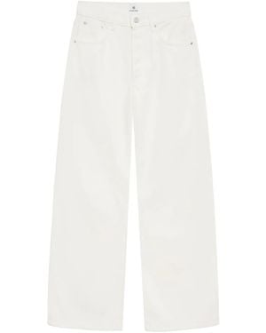 Anine Bing Vaqueros rectos - Blanco