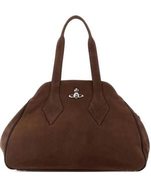 Vivienne Westwood Bolso shopper Yasmine grande - Marrón