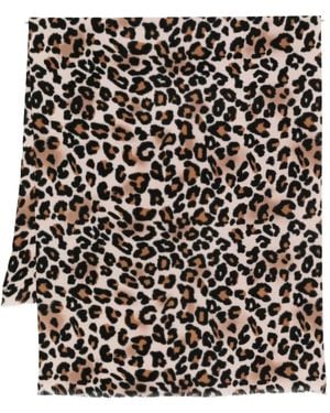 Guess Leopard-print Scarf - ブラック