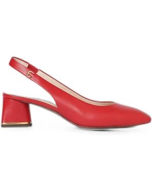 Coccinelle C-Everyday Leather Slingback Sandals - Red