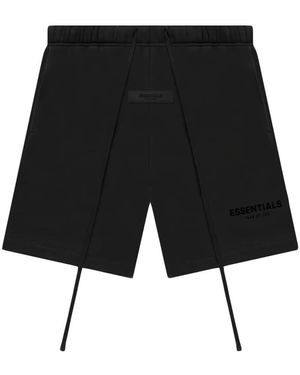 Fear Of God Logo Track Shorts - Black