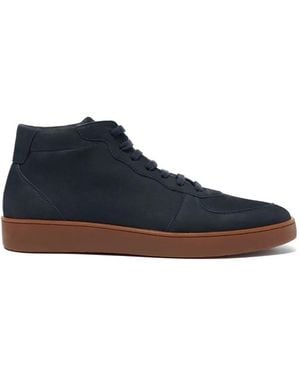 SCAROSSO Augusto Leather Trainers - Blue
