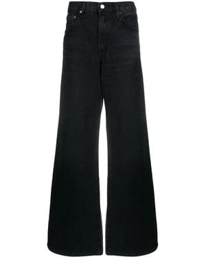 Agolde Clara Wide-Leg Jeans - Black