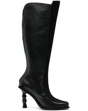 Ahluwalia Botas Chikari con tacón de 110mm - Negro