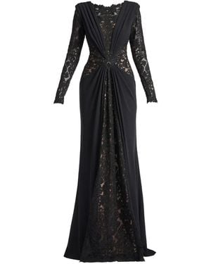 Tadashi Shoji Maxikleid Aus Spitze - Schwarz