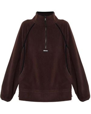 ROTATE BIRGER CHRISTENSEN Half-Zip Fleece Jacket - Purple