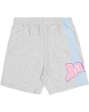 Aape By A Bathing Ape Embroidered Logo Track Shorts - White