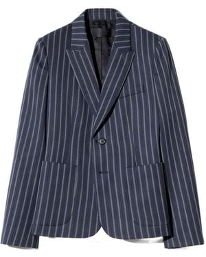 Nili Lotan Delphine Pinstripe Blazer - Blue