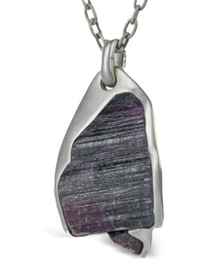 Parts Of 4 Sterling Halos Tourmaline Necklace - Blue