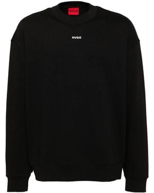 HUGO Logo Print Sweatshirt - Black
