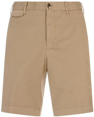PT Torino Straight-Leg Shorts - Natural