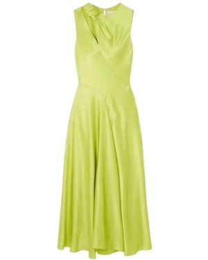 ROKSANDA Alma Knotted Asymmetric Dress - Green