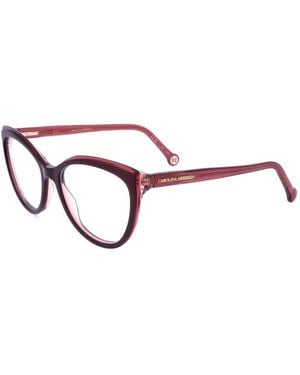 Carolina Herrera Cat-Eye Frame Glasses - Red