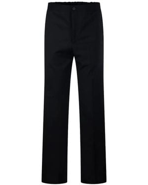Hevò Pantalon Torre Chianca À Taille Élastiquée - Black