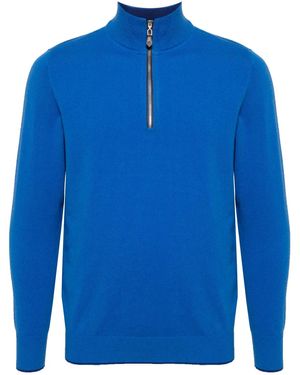 N.Peal Cashmere Carnaby Sweatshirt Aus Bio-Kaschmir - Blau