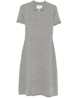 Extreme Cashmere Georgia Zip-Fastening Midi Dress - Grey
