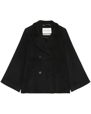 Marc O' Polo Double-Breasted Coat - Black