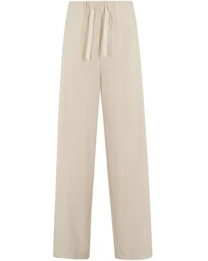 Semicouture Straight-Leg Trousers - White