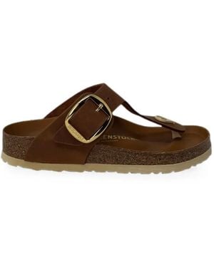 Birkenstock Gizeh Big Buckle Sandals - Brown