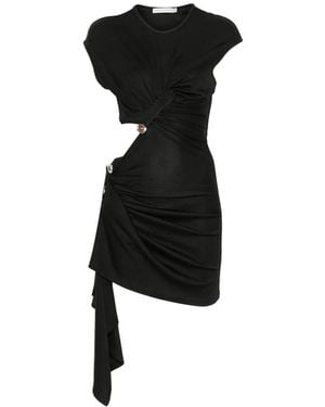 Christopher Esber Mini-Jurk Met Ruches - Zwart