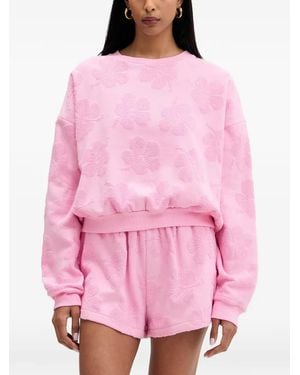 Rip Curl Sweat Paradise Terry À Fleurs En Jacquard - Pink