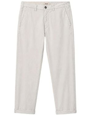 40 Weft Lenny Logo-Patch Trousers - White